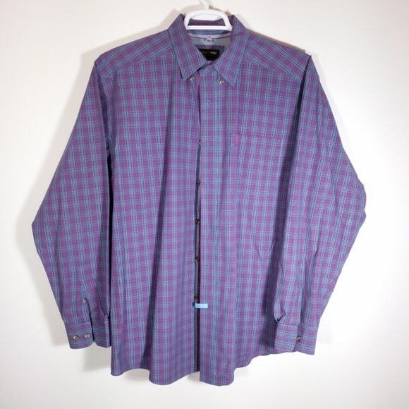 Ariat Other - Ariat Pro Western purple plaid shirt size XL